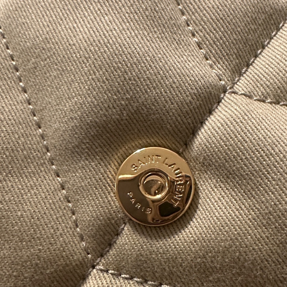 Saint Laurent Gold Chain Beige Quilted Bag✨COA included - Picture 8 of 10
